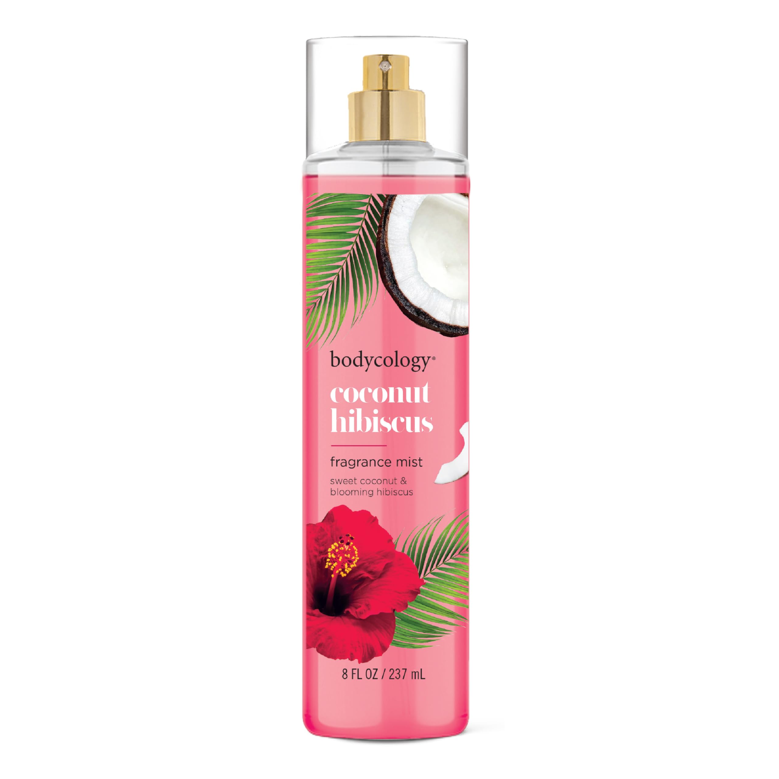 Bodycology Long-Lasting Fragrance Body Mist, Coconut Hibiscus, 8 fl oz