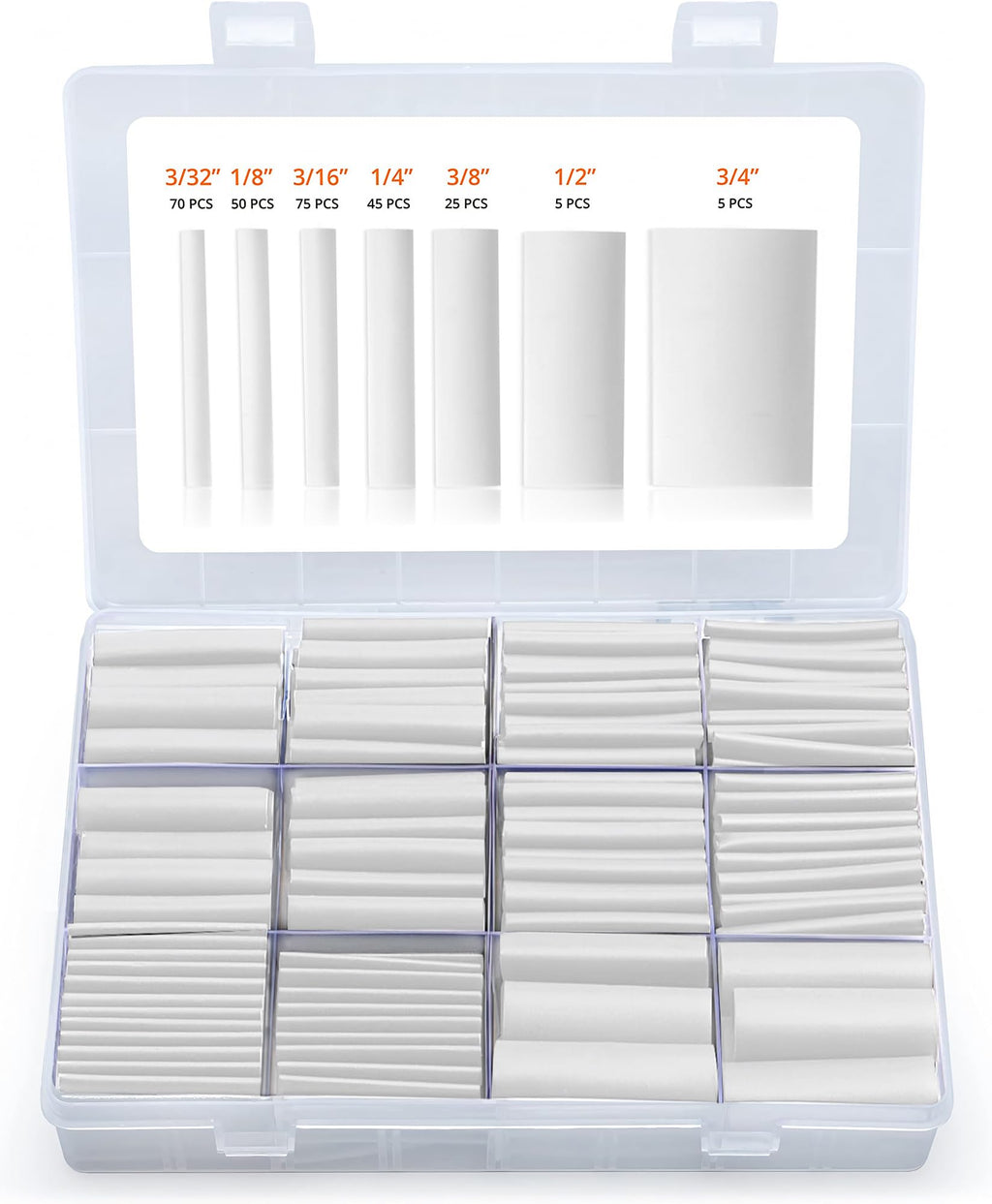Wirefy Heat Shrink Tubing Kit 180 PCS - 3:1 Ratio Adhesive Lined, Wire Shrink Wrap Tubing - Industrial Heat-Shrink Tubing - Black - Shrink Wrap Tubing | Trusted UL Certification