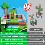 ToyUnited 150PCS Magnetic Blocks - Magnetic Building Blocks, Magnet Cubes Toys Stacking, Build Forest World Set, STEM Montessori Sensory Toys for Kids Boys Girls Ages 3-5 6-8 Easter Birthday Gifts