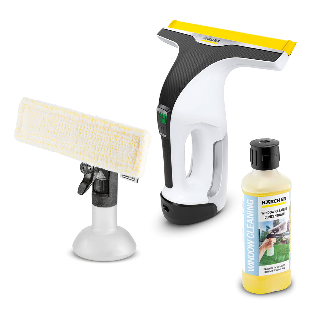 Kärcher WV 6 Electric Window Vacuum Squeegee 11" - Cleans Showers, Mirrors, Glass, and Countertops - Electric Squeegee
