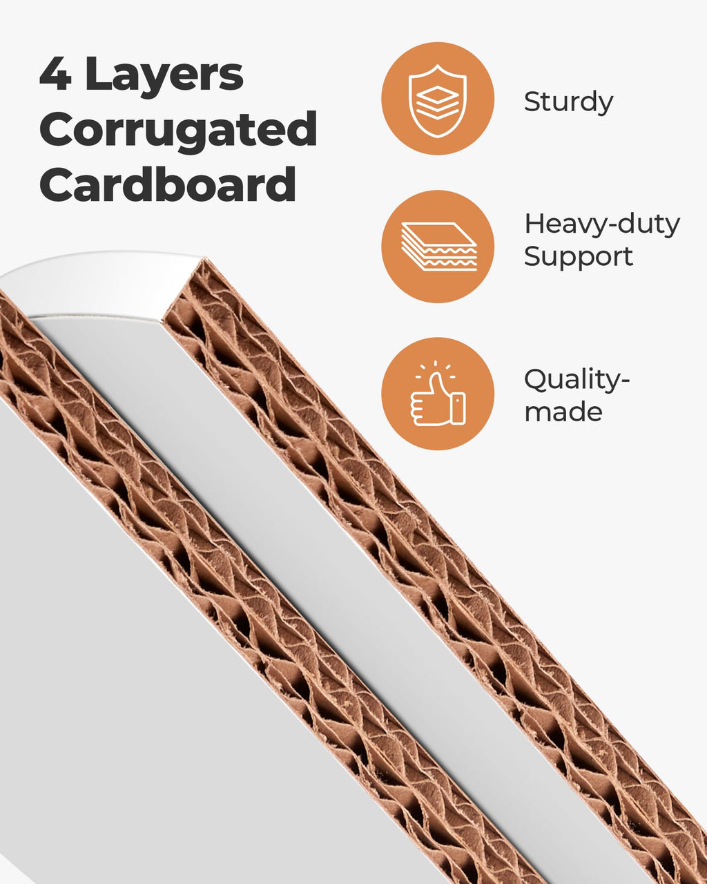 Kootek Cake Drums Boards 12 Inch, 4 Pack Sturdy 1/2" Round Cake Base