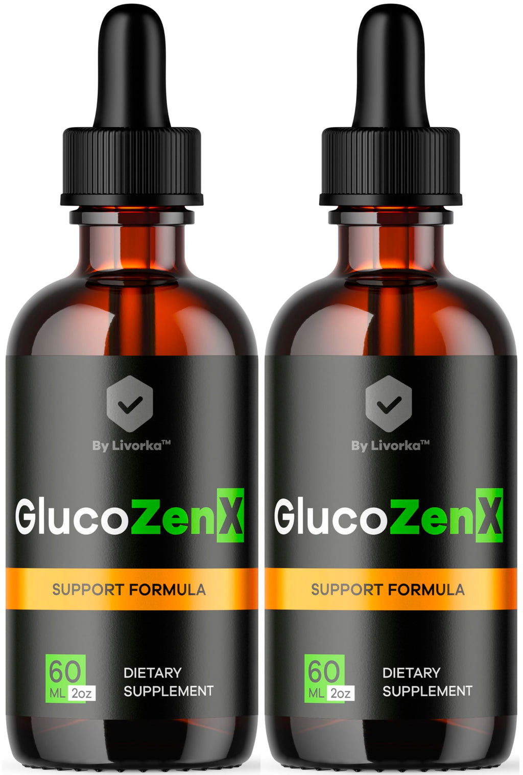 (2 Pack) GlucoZenX Drops - Official GlucoZen X Liquid Drops Premium Advanced Formula All Natural Support, Glucozenx for Overall Health & Daily Wellness Gotas Review, 2 Bottles for 2 Months