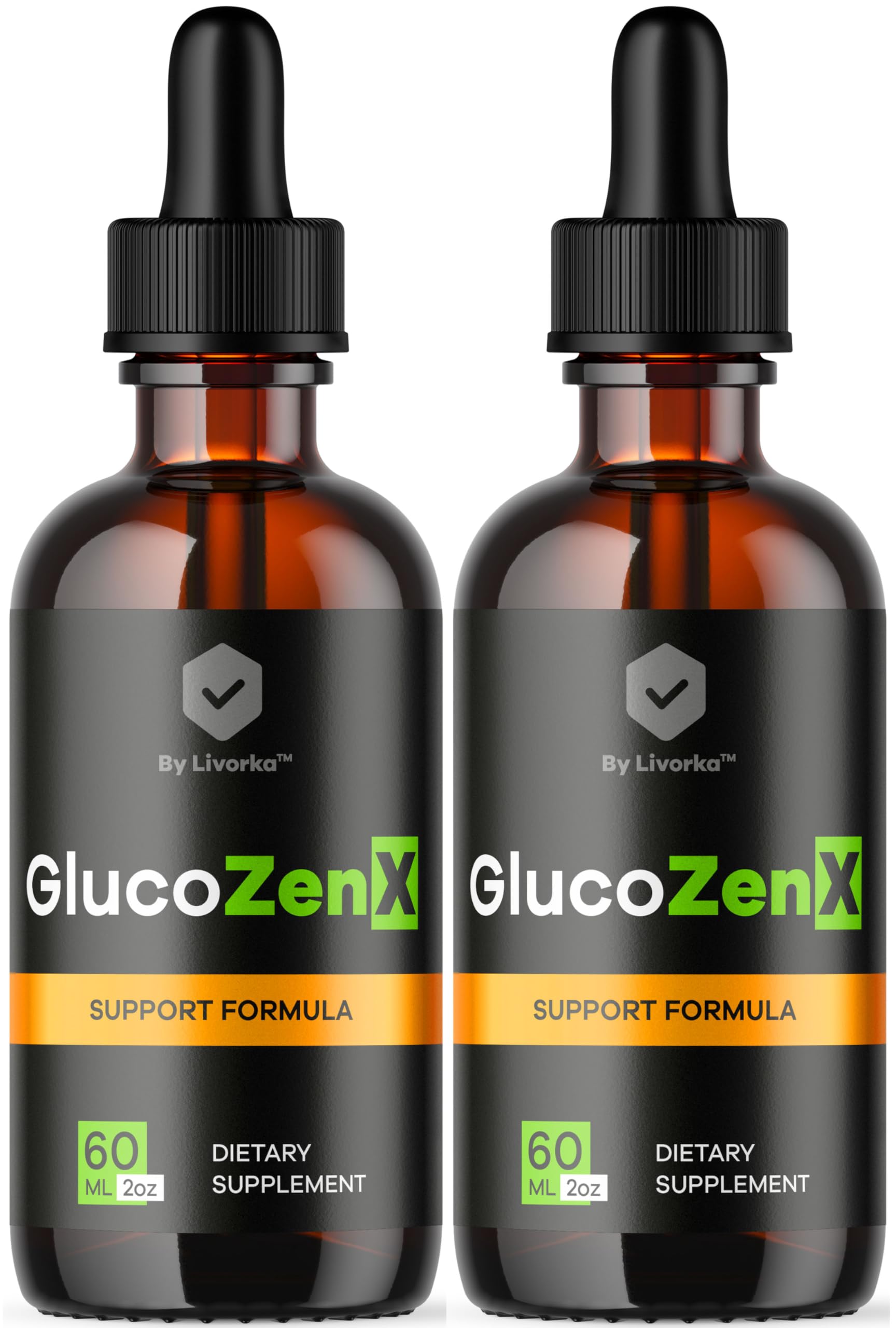 (2 Pack) GlucoZenX Drops - Official GlucoZen X Liquid Drops Premium Advanced Formula All Natural Support, Glucozenx for Overall Health & Daily Wellness Gotas Review, 2 Bottles for 2 Months