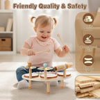 Vanplay Drum Set - Montessori Toys for 2 3 Year Old Girl Boy Gifts