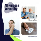 Adult Wipes for Elderly 4 Pack - Extra Large Extra Thick No-Rinse Bathing Wet Wipes for Adults - Incontinence Shower Alternative Disposable Washcloths - Fragrance-Free XXL