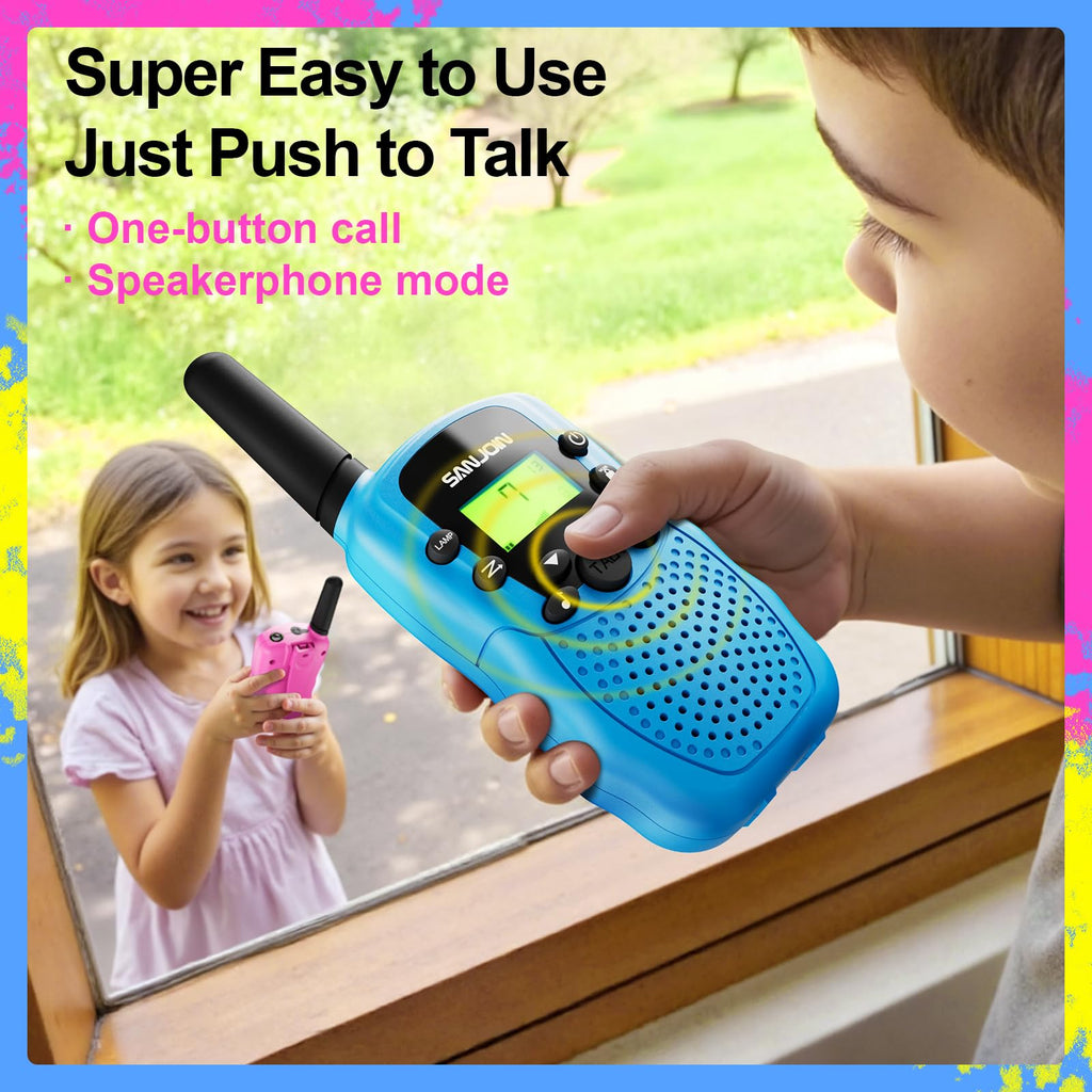 Walkie Talkies for Kids Games Outdoor Toys for 3-12 Year Old Boys Girls