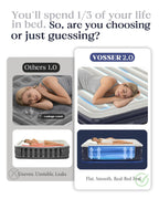 VOSSER Air Mattress Queen with Built-in Pump, Blow up Bed,18" Raised