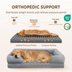 Comfort Expression Waterproof Orthopedic Dog Bed for Extra Large Dogs