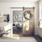 SMARTSTANDARD 6.8 FT Barn Door Hardware Kit -Fits 40" Wide Door Panel