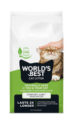 World's Best Cat Litter, Comfort Care, Unscented, Odor Control, 15 lb Bag