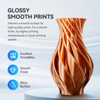 JAYO Silk PLA Filament 1.75mm Orange 1.1kg, Metal-Like Shiny PLA, Smooth Silky Finish, Easy to Print, Accuracy +/- 0.02mm, Fits for Most FDM 3D Printers