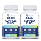 2-Pack Brain Supplements for Memory & Focus | Nootropic with Bacopa, Lion's Mane, Alpha GPC | Mental Clarity & Cognitive Support | Vitamin B6 & B12 – 240 Caps (120/Bottle)
