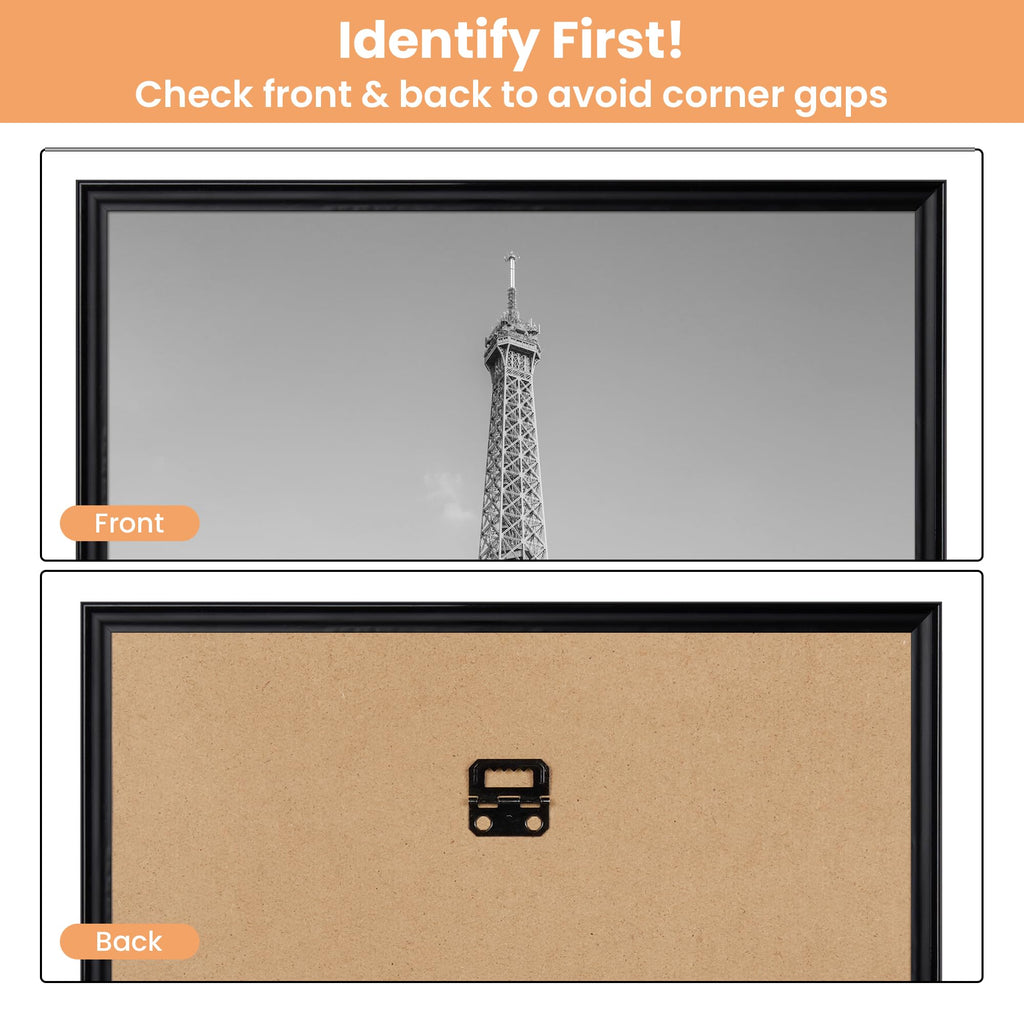 upsimples 20x28 Poster Frame, Easy Slide-In Assembly, Black, 3 Pack