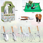 Kynup Garden Tools Set with Storage Bag, Heavy-Duty Gardening Kit for Women