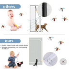 Reinforced Cat Screen Door, Zipper Mesh Screen Door Fits 38''x 82'', Cat Resistant - For Living Room, Bedroom, Kitchen