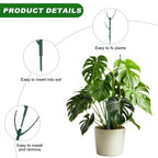 15pack Adjustable Plant Support Pole Stackable Indoor/Outdoor Support Pole with Clamps, Suitable for Supporting Monstera and Climbing Plants, Garden Accessories, Perfect Replacement for Plant Stakes
