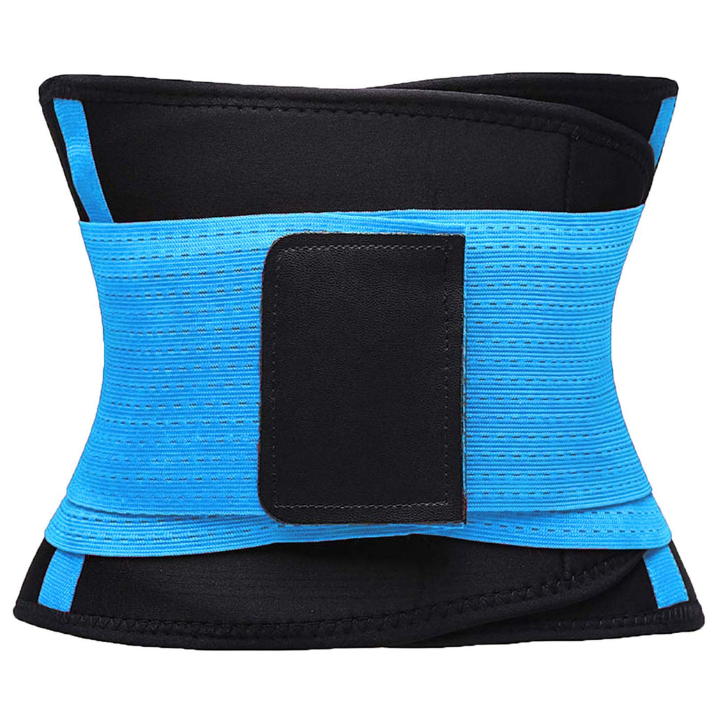 VENUZOR Waist Trainer Belt for Women - Waist Cincher Trimmer - Slimming Body Shaper Belt - Sport Girdle Belt (UP Graded)(Blue,Large)