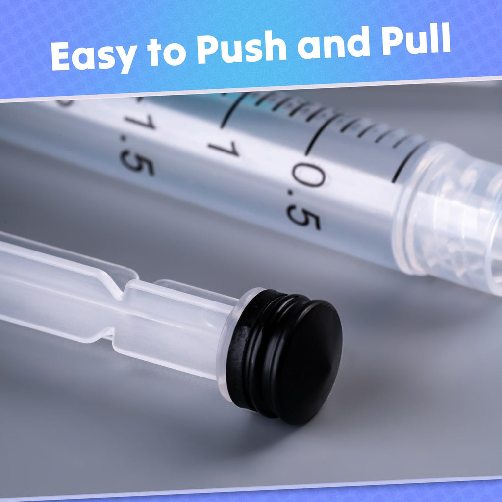 3ml Syringes with 23 Gauge 1 Inch Needles Luer Lock Disposable, 100 Pack