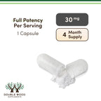 Ergothioneine Supplement (EGT) 30mg of Pure, Plant-Based L-Ergothioneine Per Capsule, 120 Count Non-GMO, Gluten Free, Vegan Safe by Double Wood