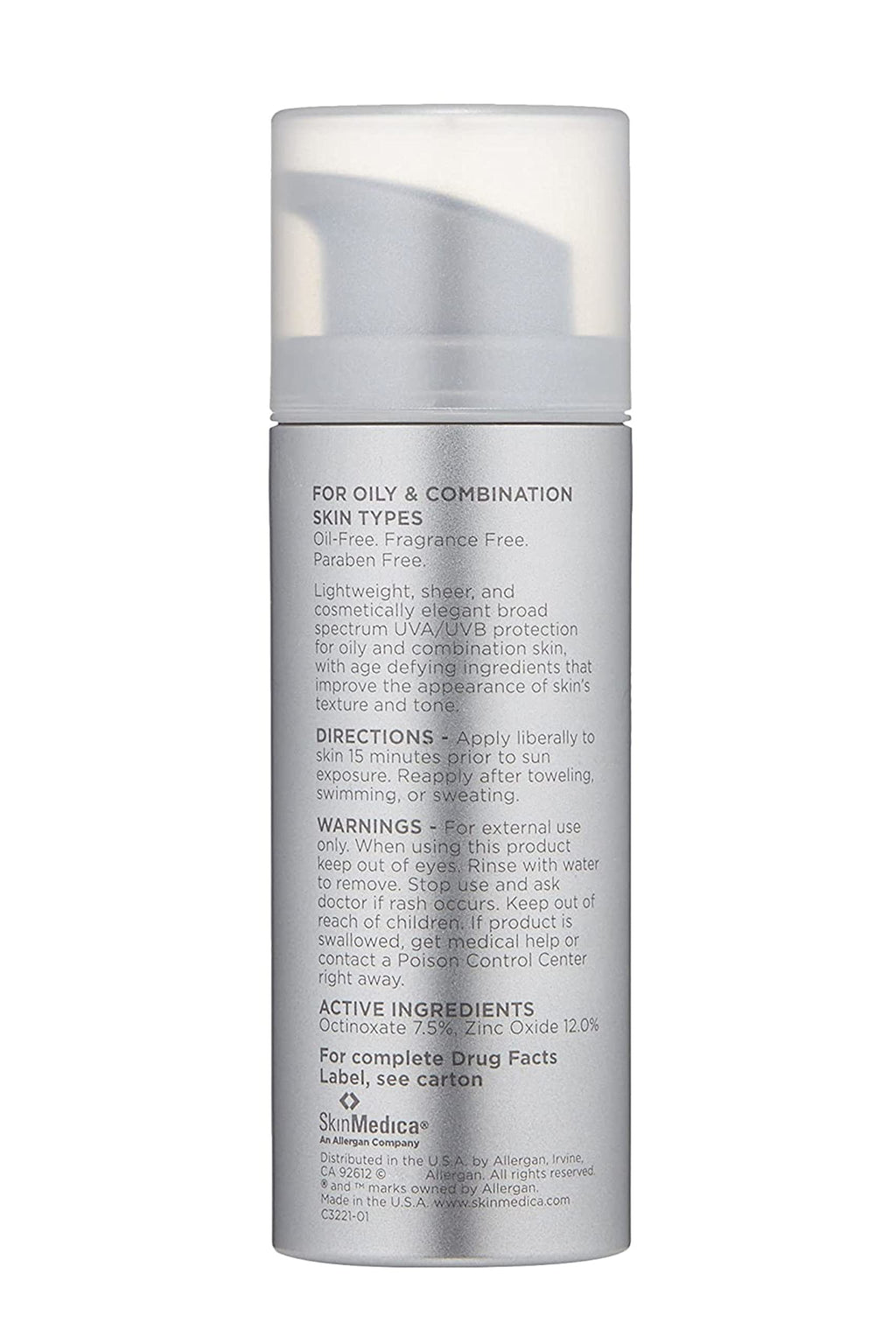 SkinMedica Essential Defense Everyday Clear SPF 47 Sunscreen for Face - This Lightweight, Facial Sunscreen is Ideal for Oily and/or Combination Skin, 1.85 Oz