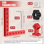 Corner Clamps for Woodworking, WenCrew 4pcs 90 Degree Right Angle Clamp 5.5" Aluminum Alloy Clamping Positioning Squares Woodworking Tools for Frame, Box, Drawer, Cabinets, Gifts for Men Dad