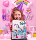 beefunni Unicorn Rocket Launcher for Kids,4 Unicorns Outdoor Toys for Girls