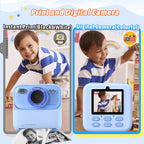 Kids Instant Digital Cameras for Boys and Girls, 1080P HD Dual-Lens Selfie Digital Camera with Print Paper & TF Card, Christmas Birthday Gifts Toys for Toddler and Teenagers Age 3-16 Years Old