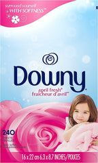 Downy Fabric Softener Dryer Sheets, April Fresh, 240 Count