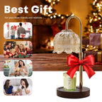 Fragrance Candle Warmer Lamp with 2 Bulbs Electric Candle Warmer with Timer & Dimmer for Home Decor