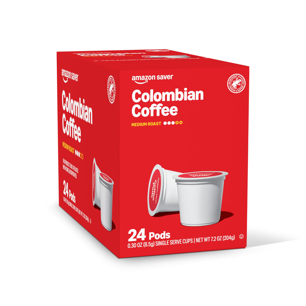 Amazon Brand - Happy Belly Medium Roast Coffee Pods, Colombian, Compatible with Keurig 2.0 K-Cup Brewers, 100 Count