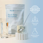 The 'Pause Life Skin & Bone, Verisol & Fortibone Collagen Peptides, Powder Formula with Hyaluronic Acid and Vitamin C, Gluten Free Supplement, Skin, Nails & Hair Support, Unflavored, Easy to Mix 12 OZ