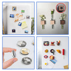 Towjug Round Magnets with Adhesive Backing, 240 Fridge Circle Magnetic Tape