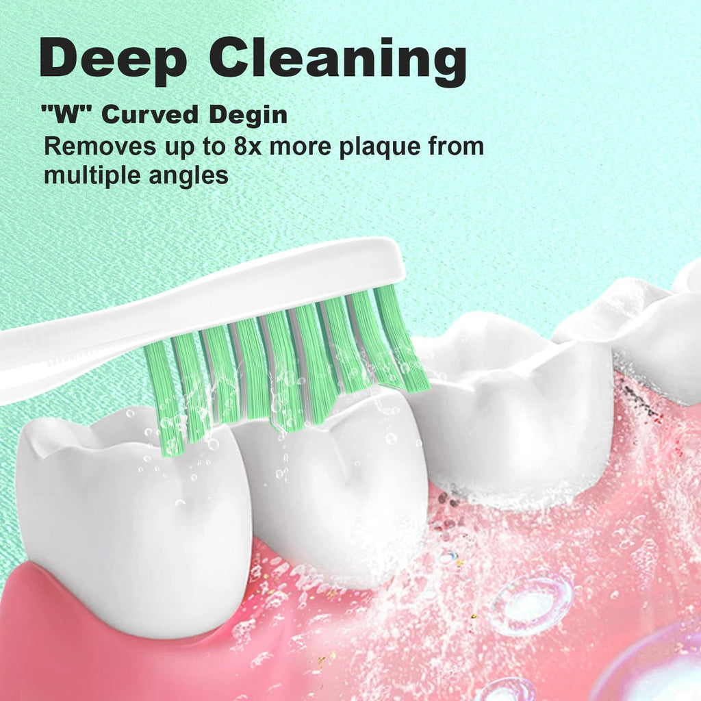 Replacement Toothbrush Heads for Philips Sonicare E Series, Compatible with Sonicare Essence Elite Advance CleanCare Screw-on Electric Toothbrush HX7022/66 HX7023/64, HX7023/30, 4 Pack