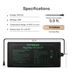 VIVOSUN 2 Pack Durable Waterproof Seedling Heat Mat 10" x 20.75"