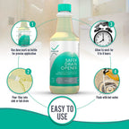 XionLab Safer, Greener Drain Clog Remover – Industrial-Strength Liquid Drain Cleaner for Hair & Grease – Septic Safe, Odorless, Biodegradable for Bathroom Sink, Bath Tub, & Shower Drain – 32 oz