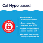 HTH 52036R Pool Care Shock Advanced, Swimming Pool Chemical - Cal Hypo Formula, Prevents Bacteria & Algae, Restores Crystal Clear Water - Shock Treatment, (6 Pack)