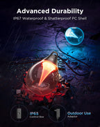 Govee Clear Bulb Outdoor String Lights, 48ft RGBWIC Dimmable Patio & Backyard Lights with 15 LED Bulbs, 111 Modes, IP67 Waterproof & Shatterproof, Works with Alexa, Google & Matter