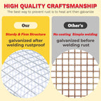 Sanzeus Hardware Cloth, 1/4 Inch 48in x 100ft 23 Gauge, Double-Layer Hot-Dip Galvanizing After Welding, Chicken Wire Fence Wire Mesh Poultry Netting Garden Fence Tree Guard Rolls