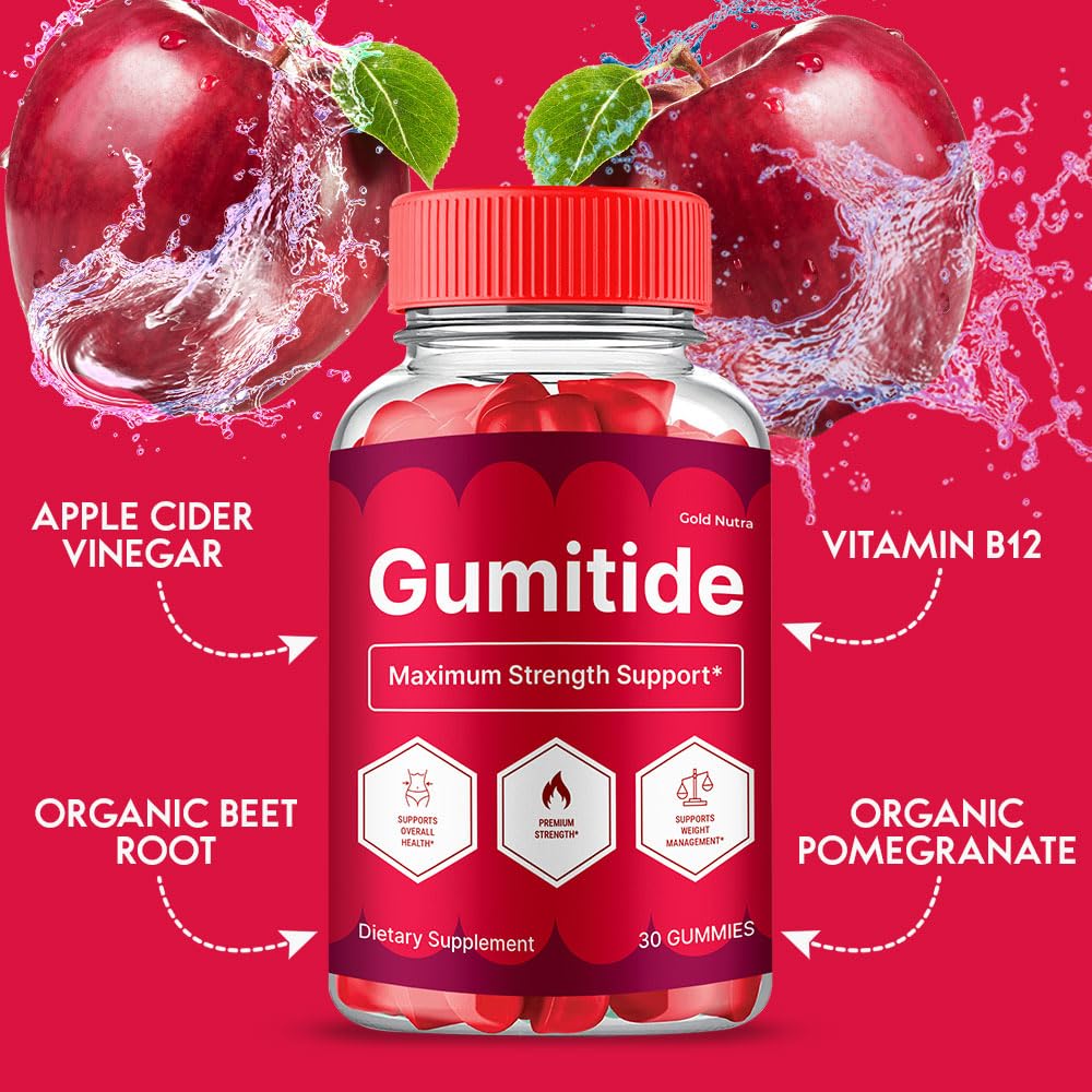Gumitide Gummies, Gumi Tide Gummy, Official Advanced Formula for Men and Women, 5 Month Supply (5 Pack)