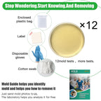 Mold Test Kit for Home Within 12 Individual Tests,DIY Detector at Home, Surface Mold,HVAC,Indoor Air Quality Testing Kits,Black Mold Testing,Includes Detailed Mold Identification Guide and Free Lab