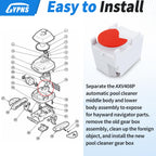 AXV408P Pool Gear Box Assembly Fit for Hayward Navigator Pro Automatic Pool Cleaner, Pool Vacuum Replacement Parts, Compatible with Hayward Navigator Pro Automatic Pool Cleaner 2025ADC and 925ADC