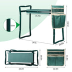 Portable Foldable Garden Kneeler and Seat with Tool Pouch & EVA Pad