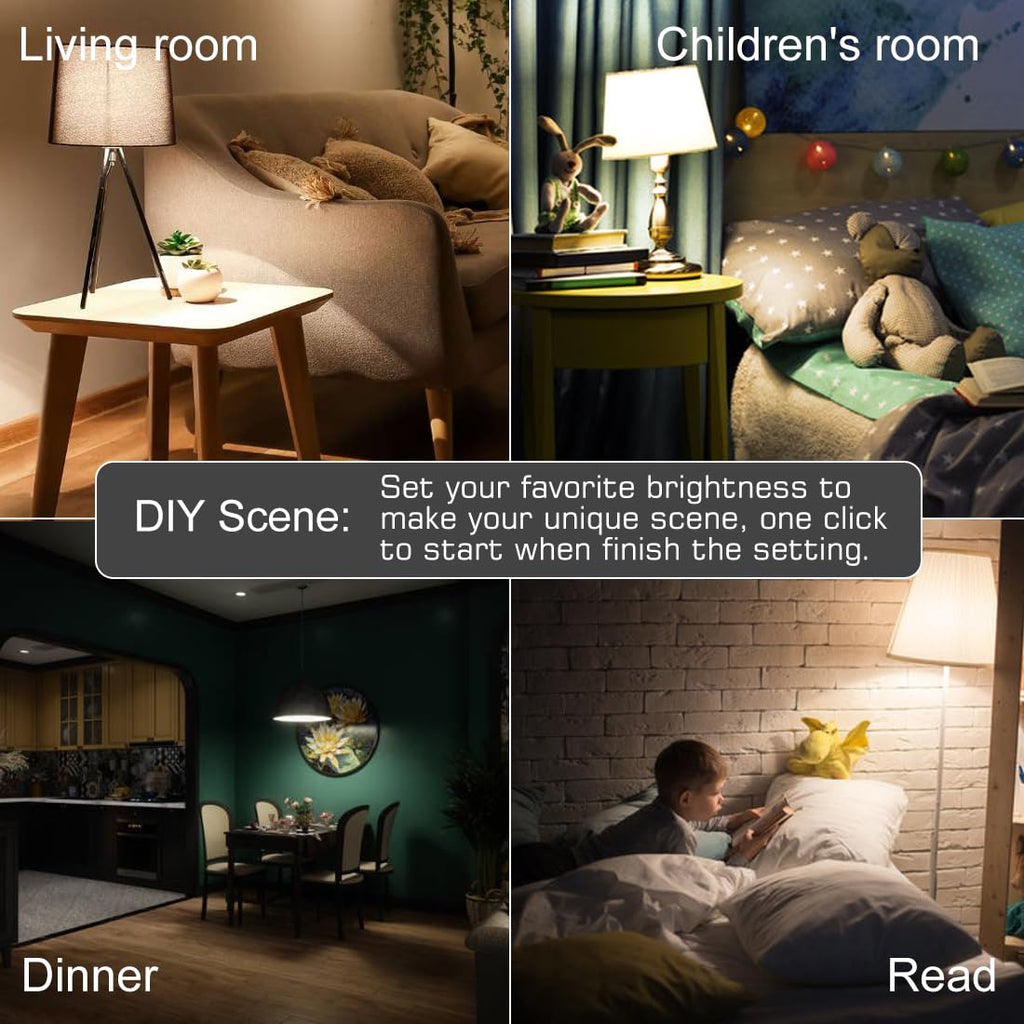 UCB 5W LED Color Changing Light Bulb with IR Remote, RGB and Warm White, 3-Way and Memory Function, 40W Equivalent, fit for Daily Illumination and Mood ambiance