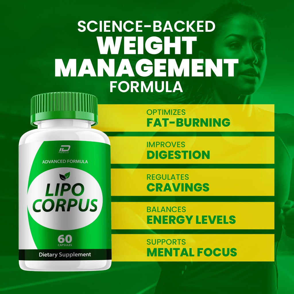 Lipo Corpus Capsules – Lipo Corpus Advanced Formula, Supplement Maximum Strength (1 Pack - 60 Capsules)