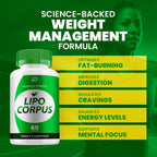 Lipo Corpus Capsules – Lipo Corpus Advanced Formula, Supplement Maximum Strength (1 Pack - 60 Capsules)