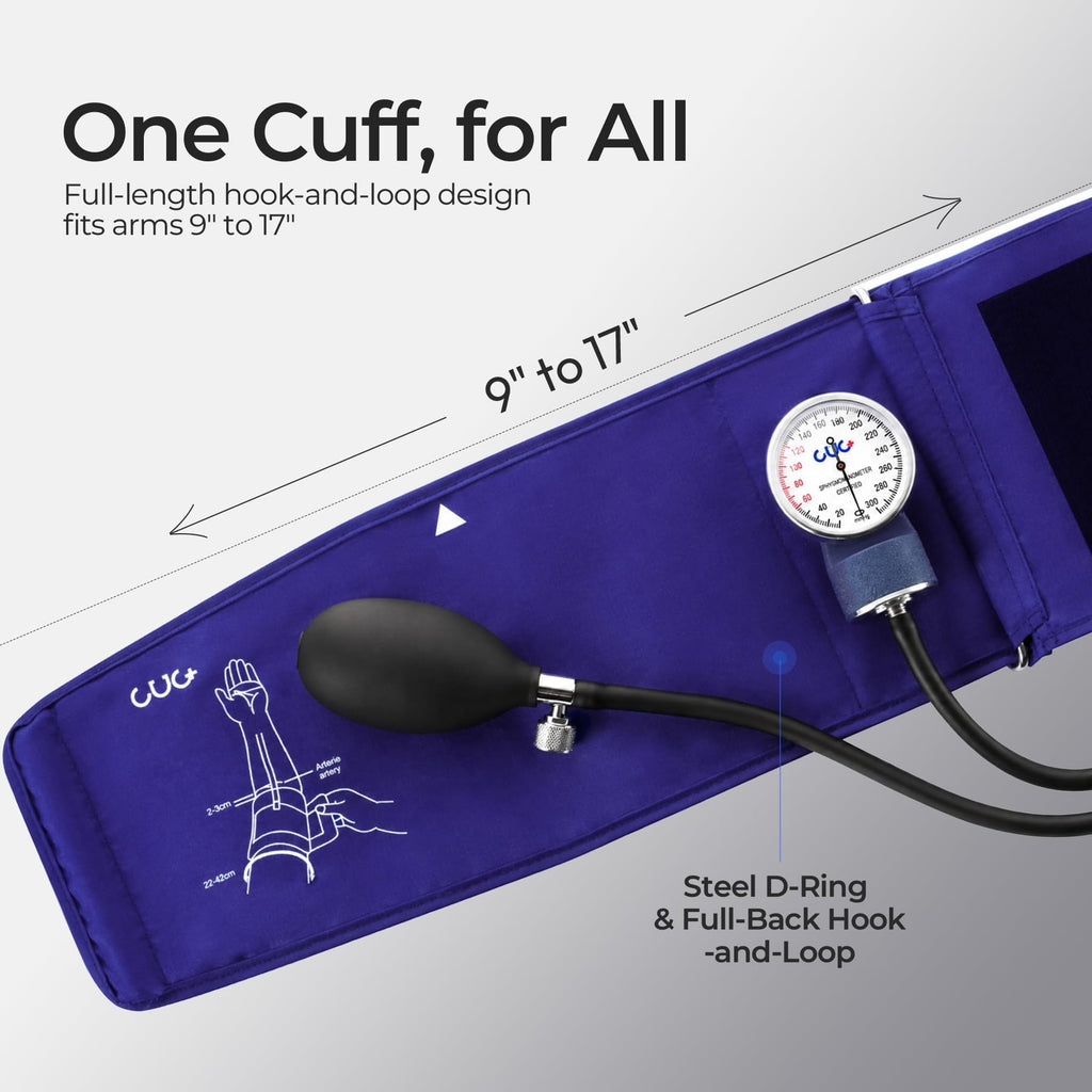 CUG Manual Blood Pressure Cuff, Aneroid Sphygmomanometer