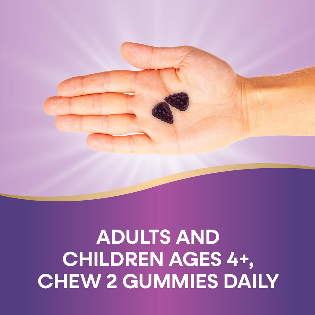 Nature's Way Sambucus Elderberry Gummies, Immune Support Gummy for Adults & Kids Ages 4+ with Black Elderberry Extract, Vitamin C, Vitamin D3, and Zinc*, 60 Gummies (Set of 3)