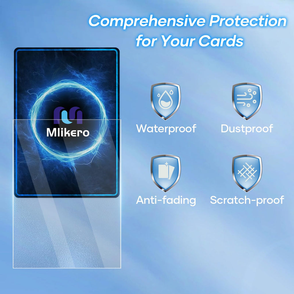 1000 Counts Card Sleeves, Matte Clear Card Sleeves Deck Card Protectors, Trading Card Sleeve Fit for MTG, Baseball, Sports, Game Cards (Matte Clear)