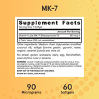 Jarrow Formulas MK-7 90 mcg - Bioactive Form of Vitamin K2-60 Servings (Softgels) - for Bone & Cardiovascular Health - Vitamin K2 MK-7 Dietary Supplement - Gluten-Free