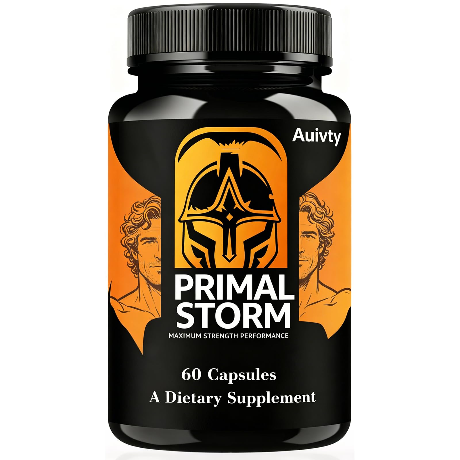 AMZEYE Primal Storm Capsules for Men, Advanced Daily Formula with Natural Ingredients, Maximum Strength Wellness Supplement for Energy, Vitality and Overall Health Support, 60 Capsules